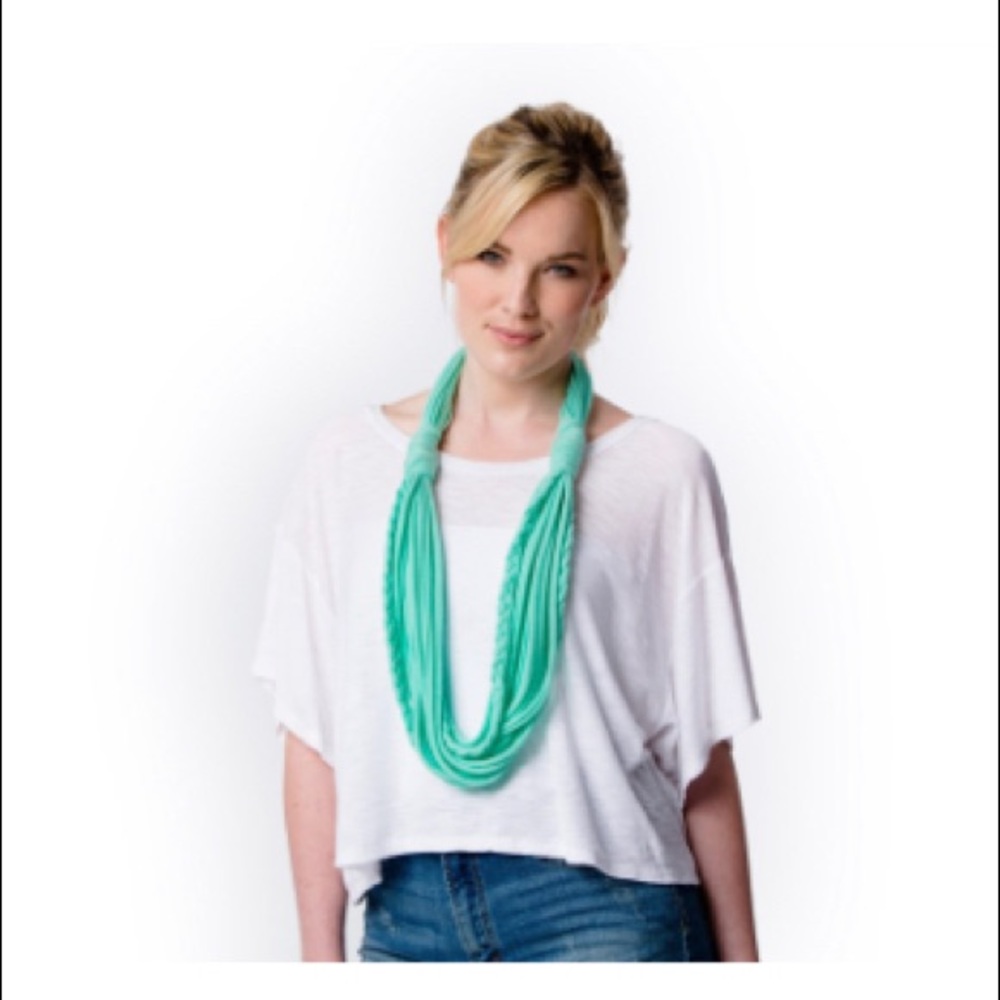 NWT Banded Together Mint Double Knot Scarf